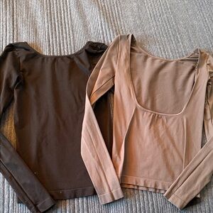Sold together two free people seamless tops xs/s